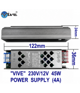Vive 230V/12V 4A 45W Slim Led  Power Supply